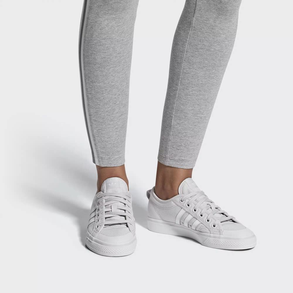 Adidas Nizza Tenis Grises Para Mujer (MX-41325)